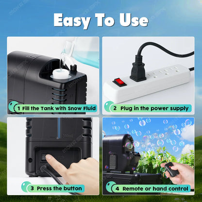 New 6 Hole Bubble Machine One-click Start Portable Bubble Maker