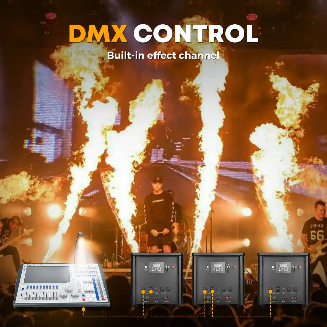 10M Moving Head Fire Machine