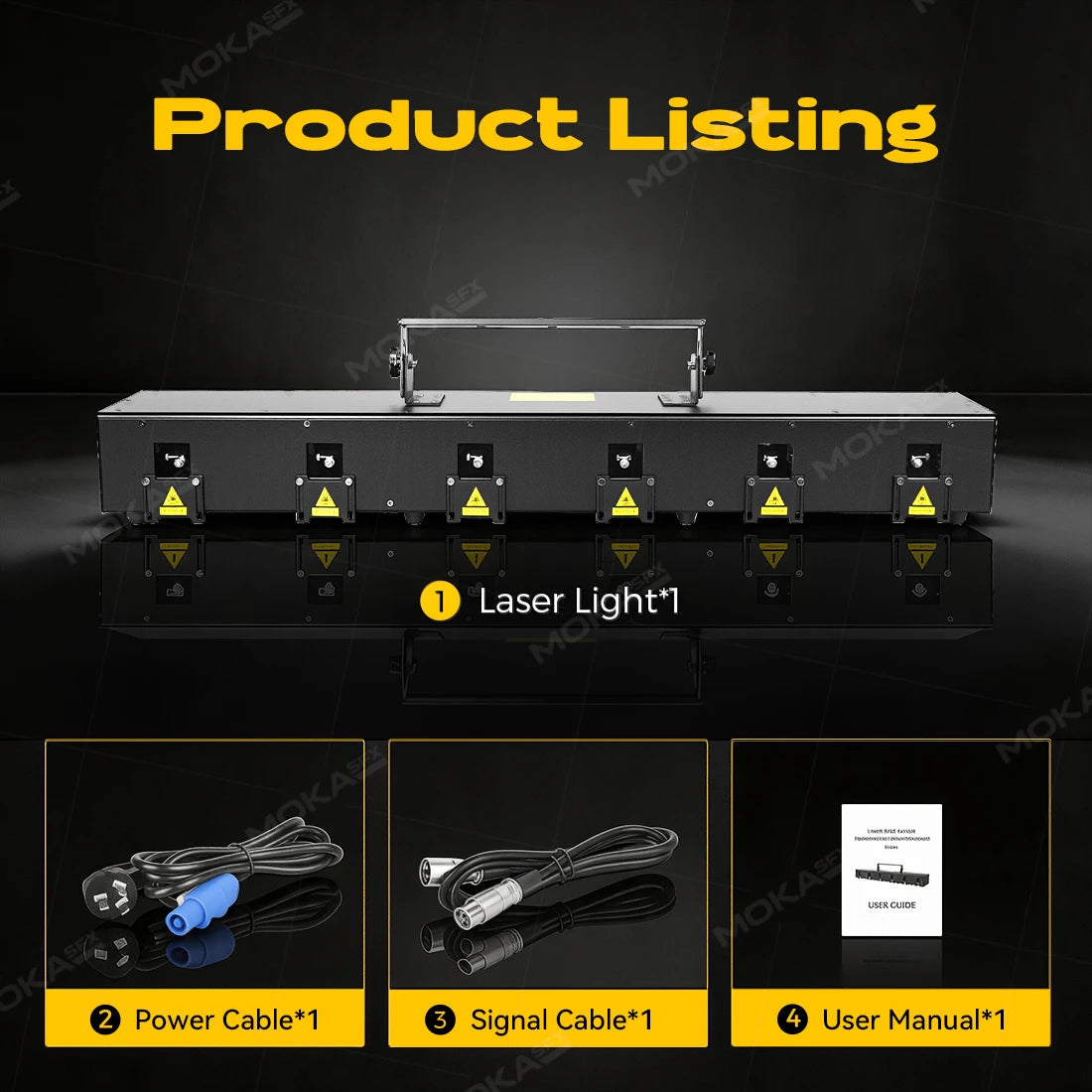 MOKA SFX MK-LS09 6 Eyes Full Color Animation Laser Lights
