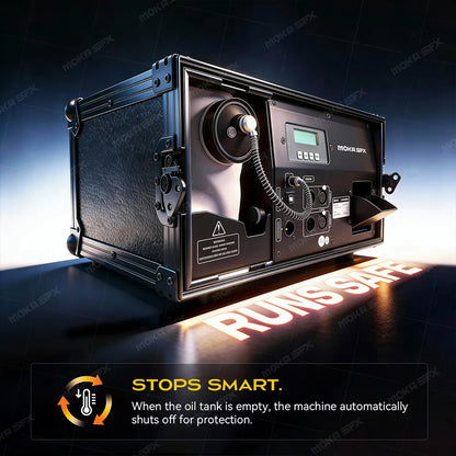 MOKA SFX MK-F23  Silent Haze Machine 1200W Professional Fog Machine with Flight Case