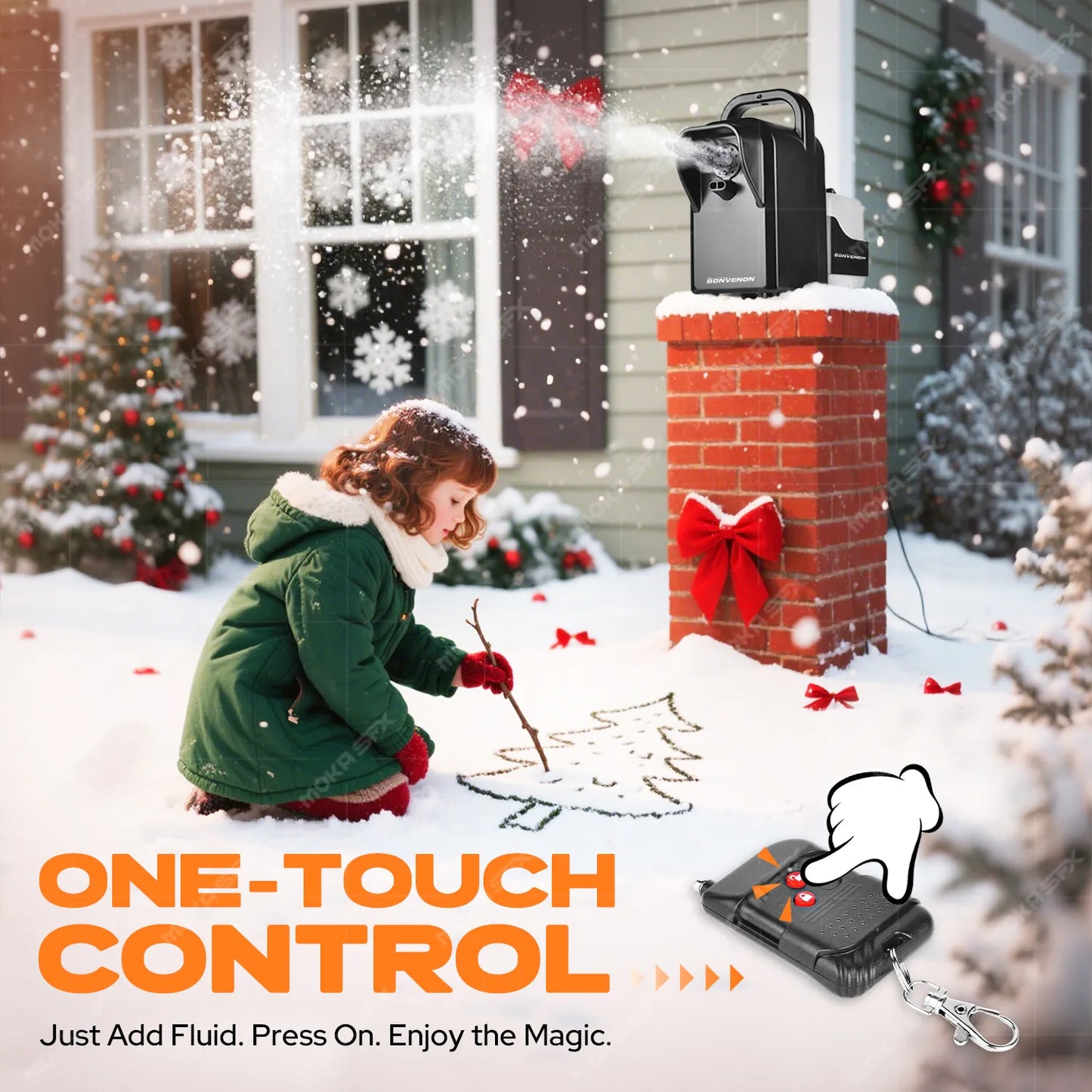 MOKA SFX Portable Remote Control Silent Snow Machine