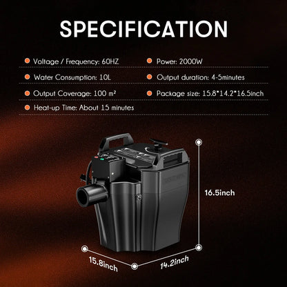 MOKA SFX MK-F13 3500W Low Lying Dry Ice Fog Machine MOKA SFX