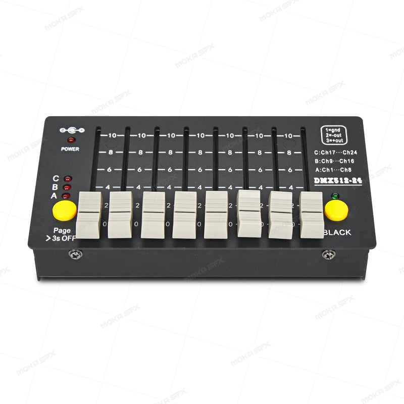 MOKA SFX MK-CS23 Mini Battery DMX Console 24CHs Battery Controller