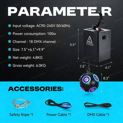 MOKA SFX MK-LB03 NEW Colorful LED Football Lift Light System