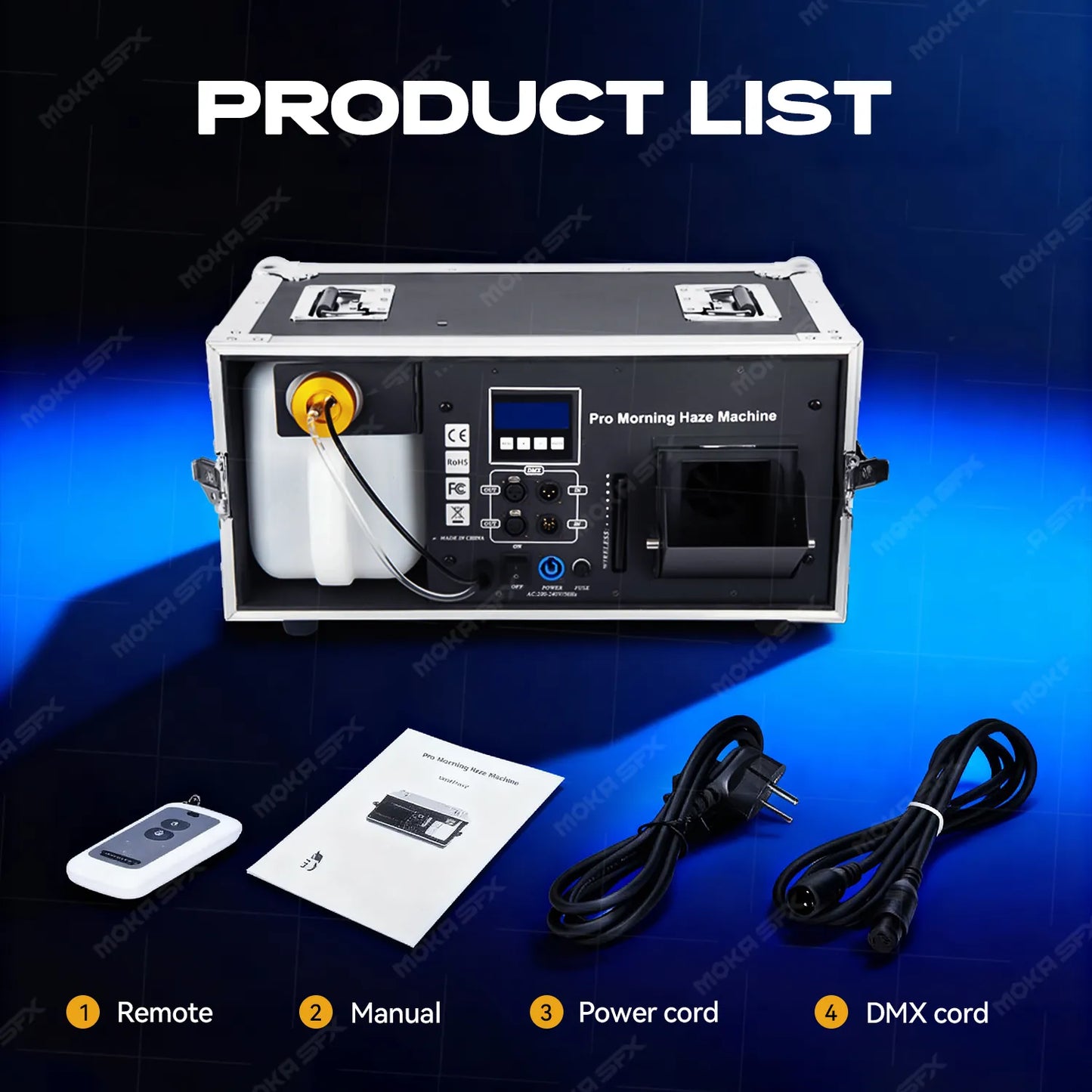 MOKA SFX MK-F20 1200W Morning Mist Haze Machine