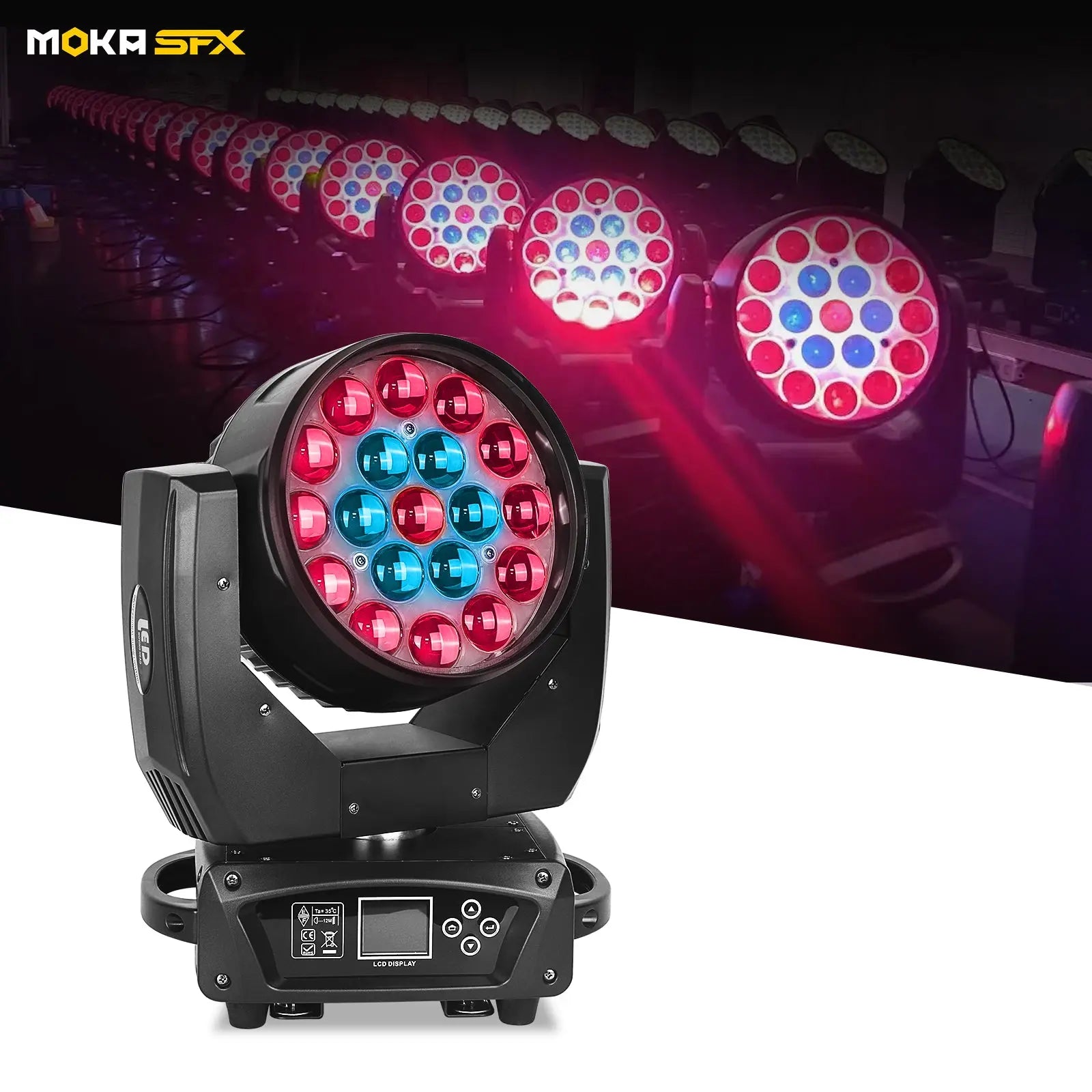 MOKA SFX  EPL 1915 Led Moving Head Wash Light MOKA SFX