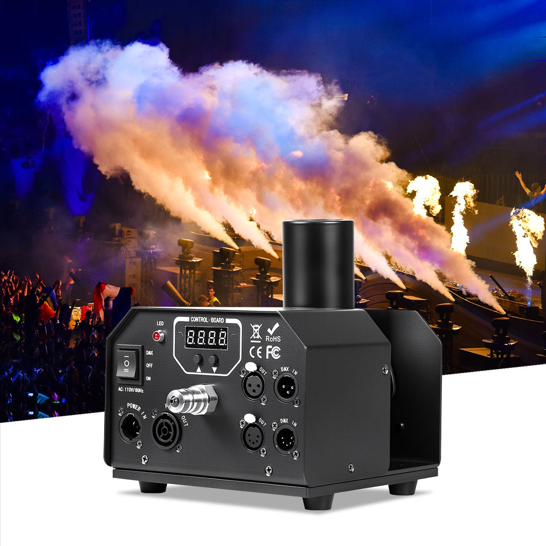 MOKA SFX H-C02 Powerful 180 Degree Adjustable No Ice CO2 Jet Machine