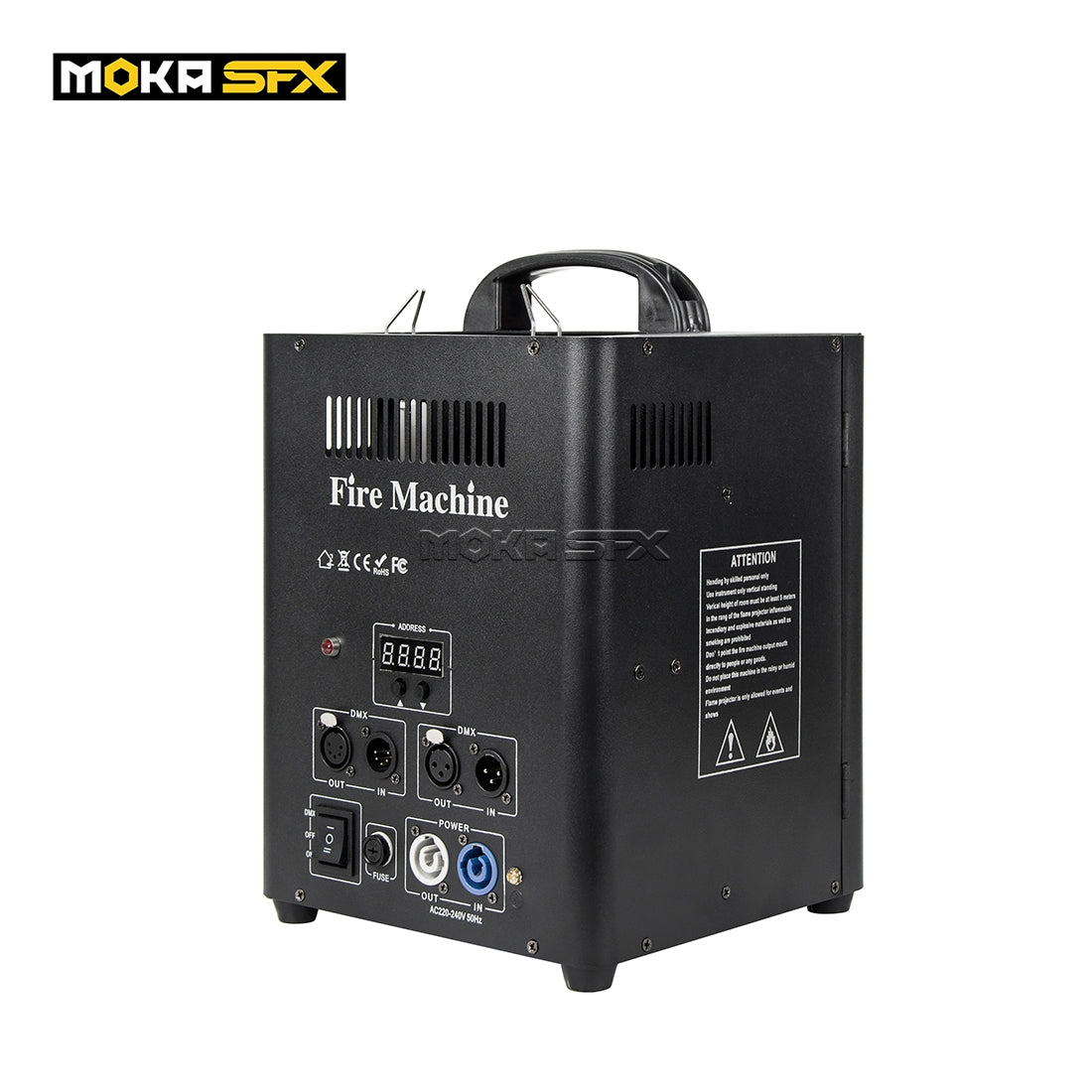 MOKA SFX H-E02 2-Head Single Shot Powerful Flame Machine