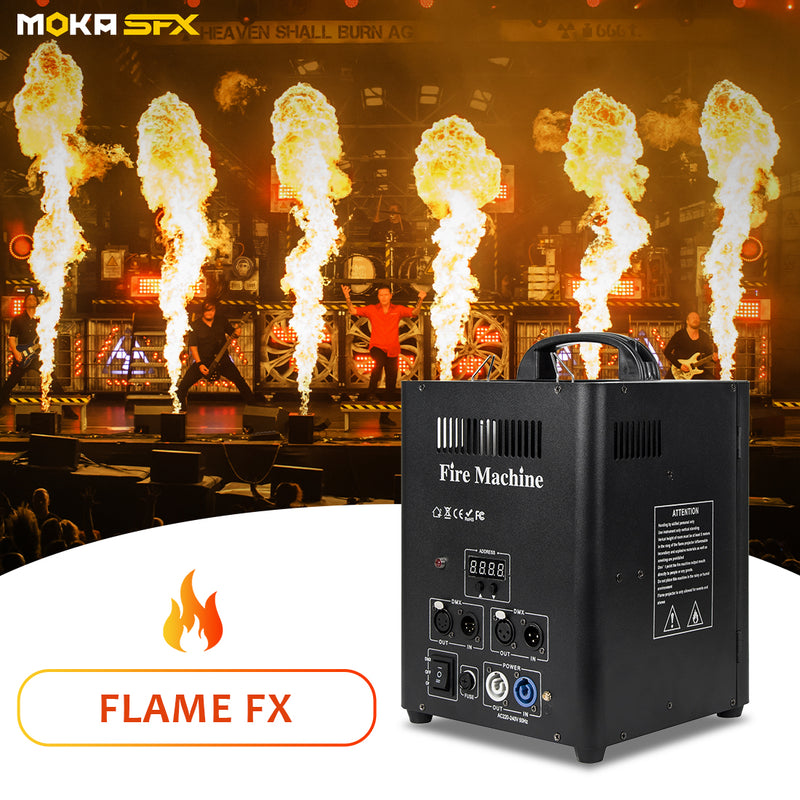 MOKA SFX H-E02 2-Head Single Shot Powerful Flame Machine