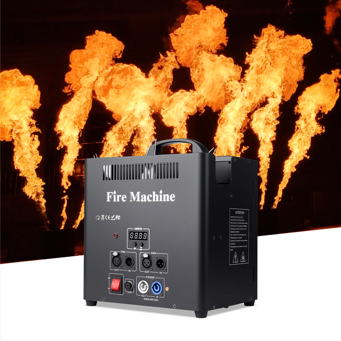 MOKA SFX H-E03 Triple Head Flame Machine