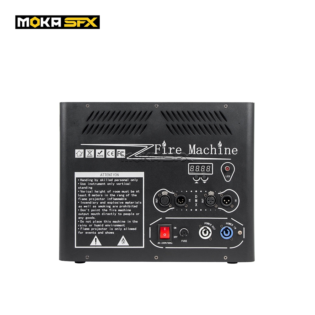 MOKA SFX H-E04 High Power 4-Head Single Shoot Flame Machine