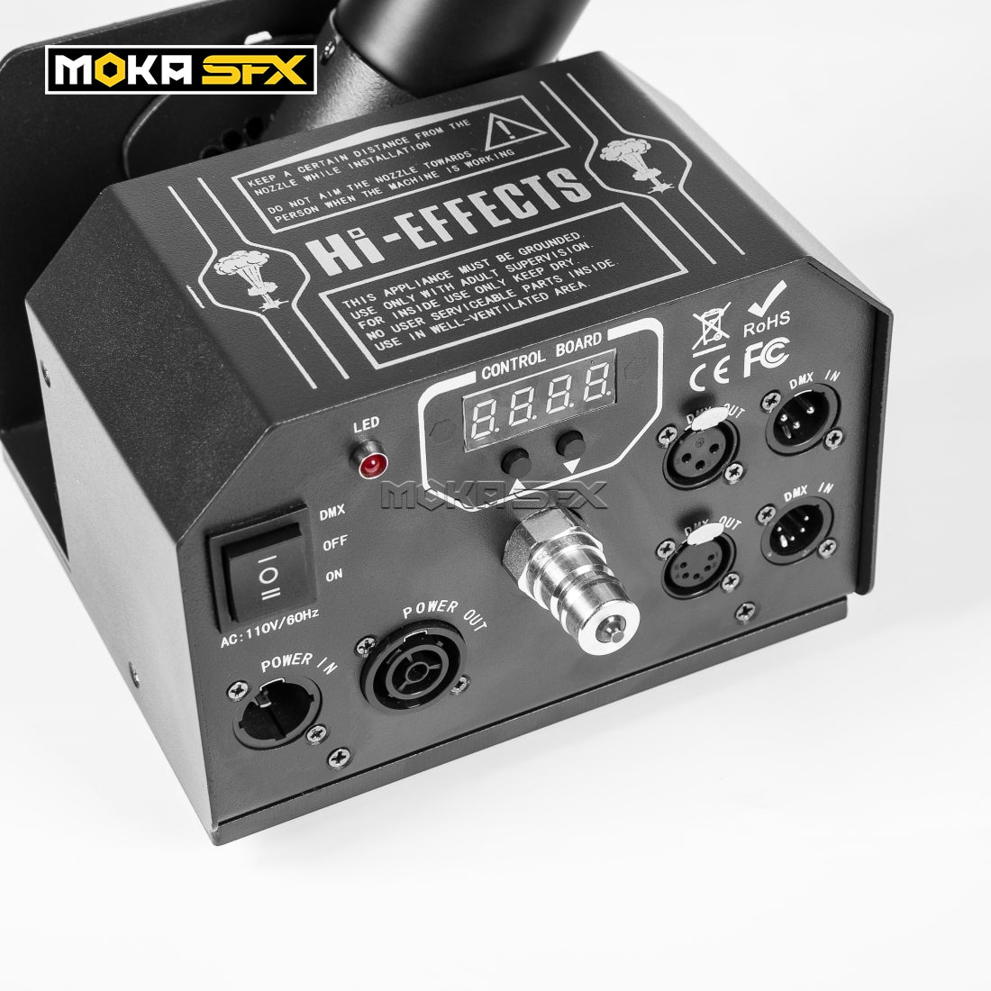 MOKA SFX H-C02 Powerful 180 Degree Adjustable No Ice CO2 Jet Machine