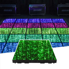 MOKA SFX MK-LD01A 3D LED Dance Floor with Wire/Magnet Mirror Starry Sky RGB Dance Floor LED with Flight Case