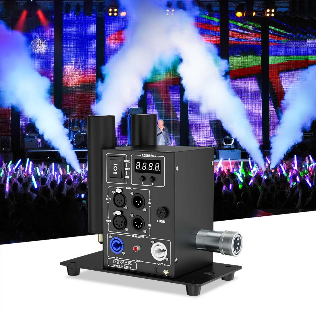 MOKA SFX MK-C10A Double Nozzle DMX512 Control Digital CO2 Jet Machine