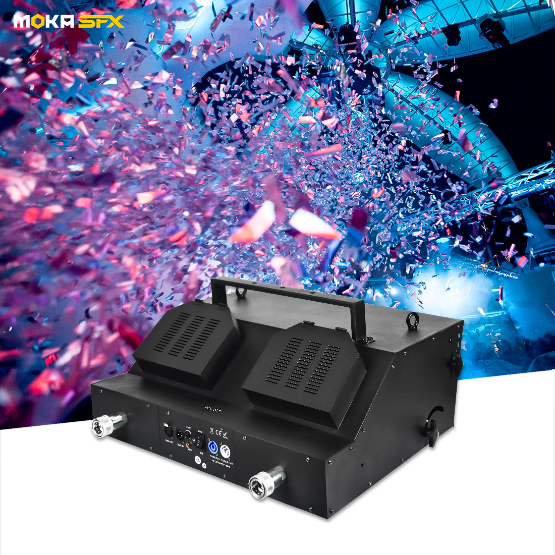 MOKA SFX MK-C32 Super CO2 Confetti 2IN1 Cannon Snow Storm Waterfall Machine