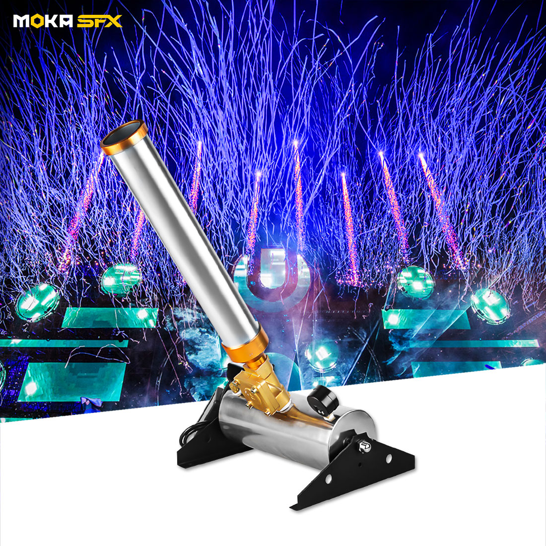 MOKA SFX MK-CN02 Remote/Electric Control Mini Air Confetti Cannon Machine