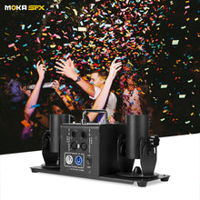 MOKA SFX MK-CN03A 2 Head DMX512 / Remote Battery Confetti Cannon
