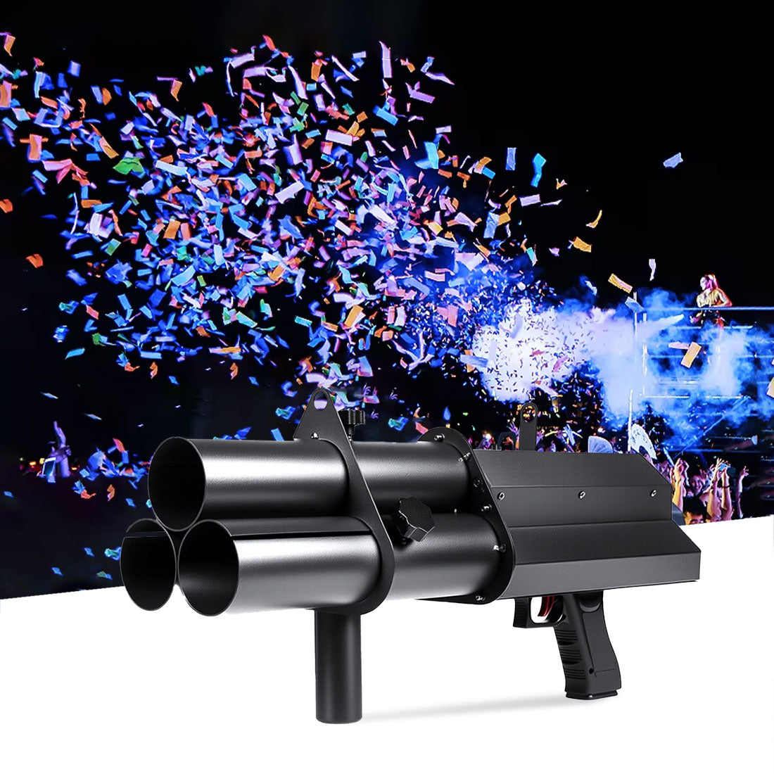 MOKA SFX MK-CN11 3-Head Manual Control Electric Confetti Gun