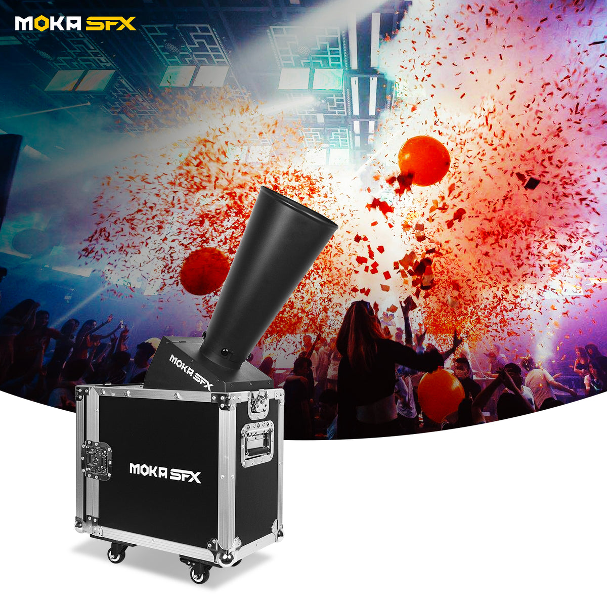 Dmx Confetti Machine MOKA SFX MK-CN16 DMX mini CO2 Confetti Cannon Machine - MOKA SFX – MOKA SFX