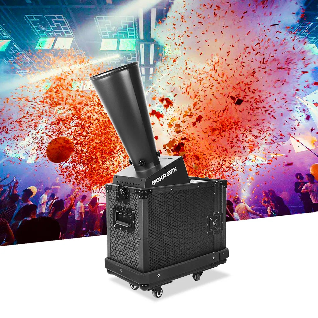 Dmx Confetti Machine MOKA SFX MK-CN16 DMX mini CO2 Confetti Cannon Machine - MOKA SFX – MOKA SFX