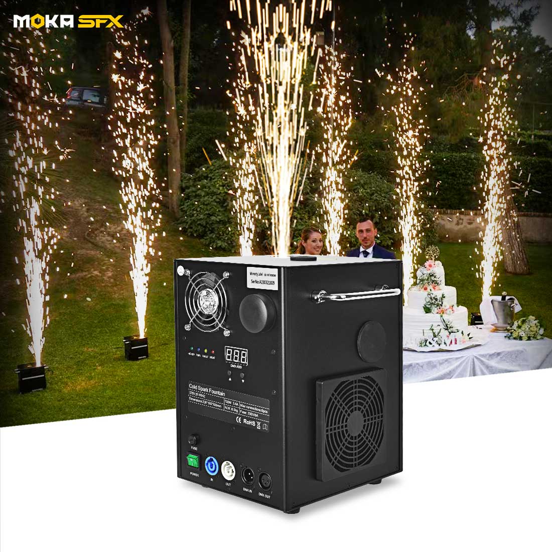 moka MOKA SFX EPR 380W 3 in 1 beam spot wash moving head lights
