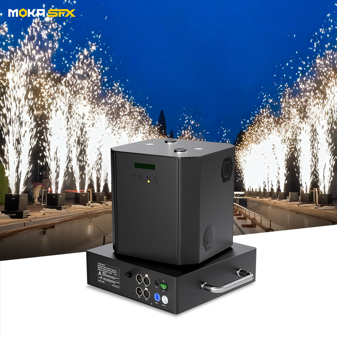 MOKA SFX Rotate cold spark machine Dual Spin Cold Spark