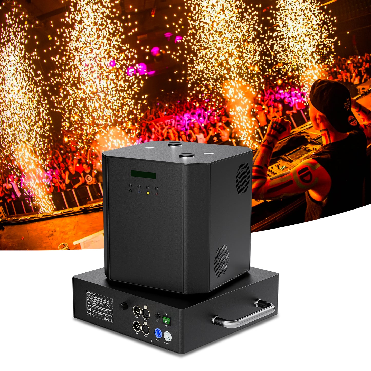 MOKA SFX E18 Rotate Cold Spark machine 1300w Dual Spin Sparkle
