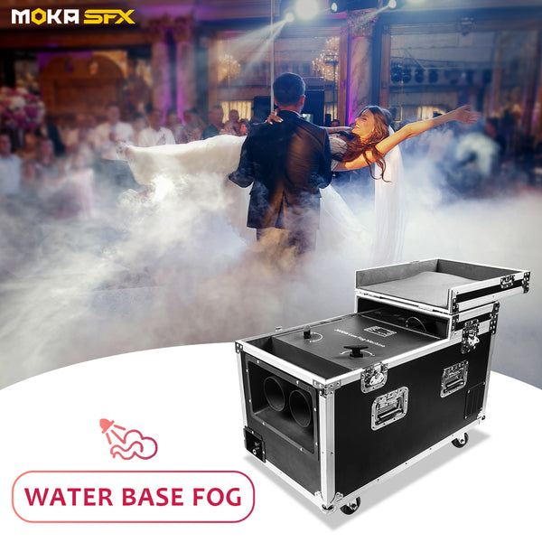 MOKA SFX MK-F18 3000W Dual Outputs Low Lying Fog Machine Water Base