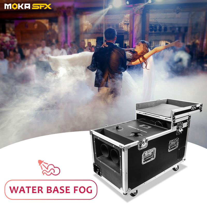 MOKA SFX MK-F18A 3000W Dual Outputs Low Lying Fog Machine Water Base