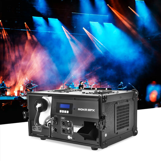 MOKA SFX MK-F23  Silent Fog Machine 1200W Professional Fog Machine with Flight Case