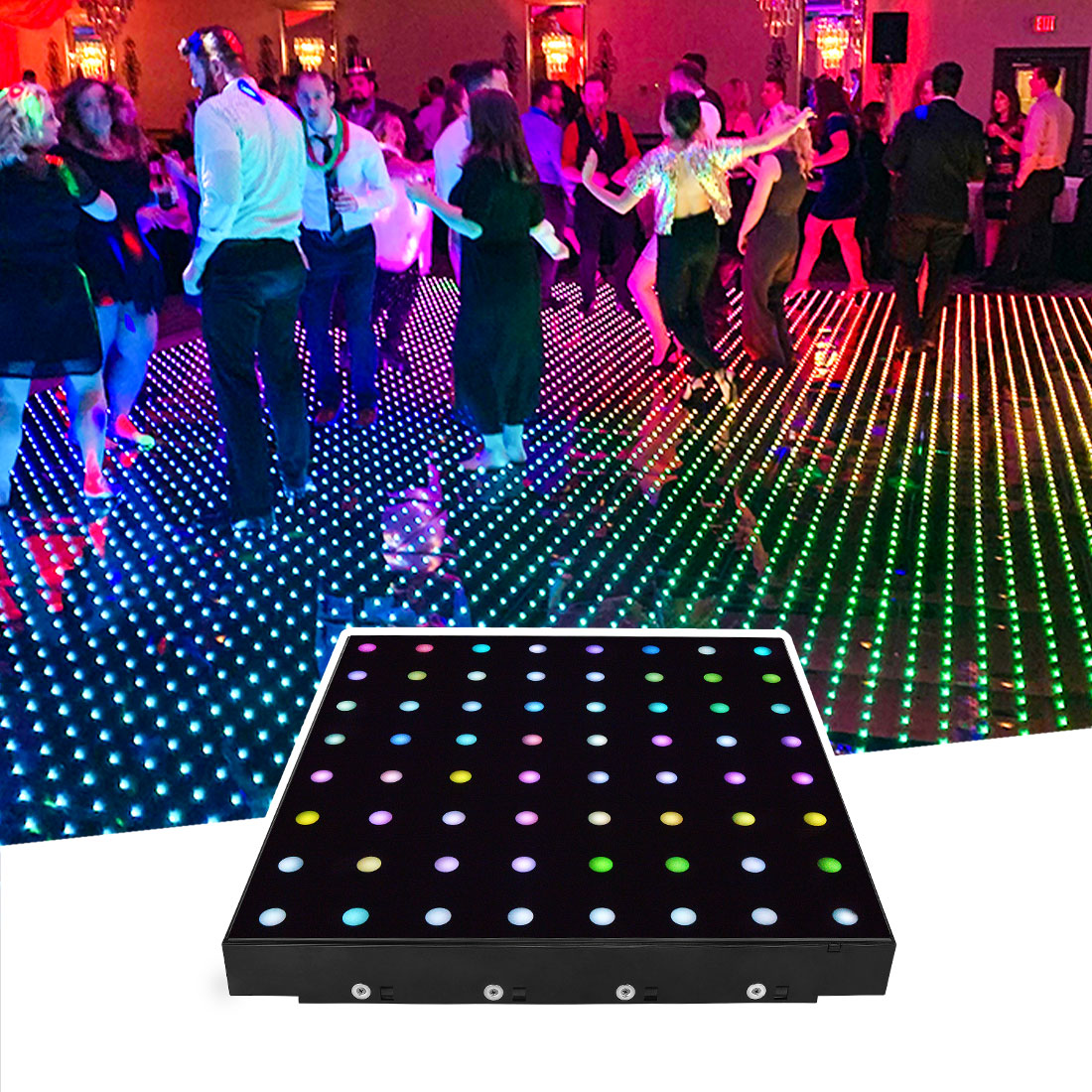 MOKA SFX MK-LD04B 64 (8*8) Pixel Digital LED Dance Floor with Flight Case