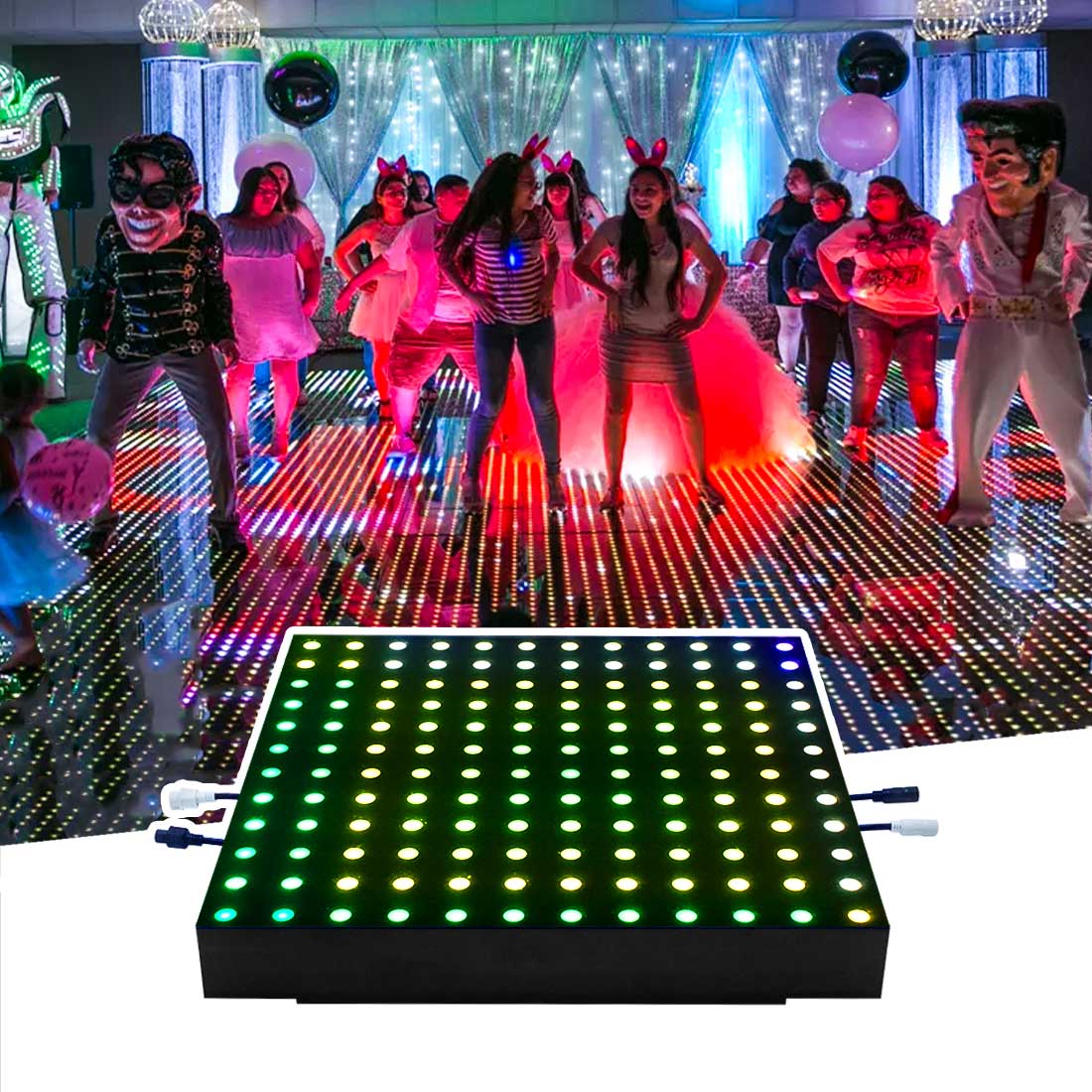 MOKA SFX MK-LD04C 144 (12*12) Pixel Digital Interactive Wired LED Dance Floor