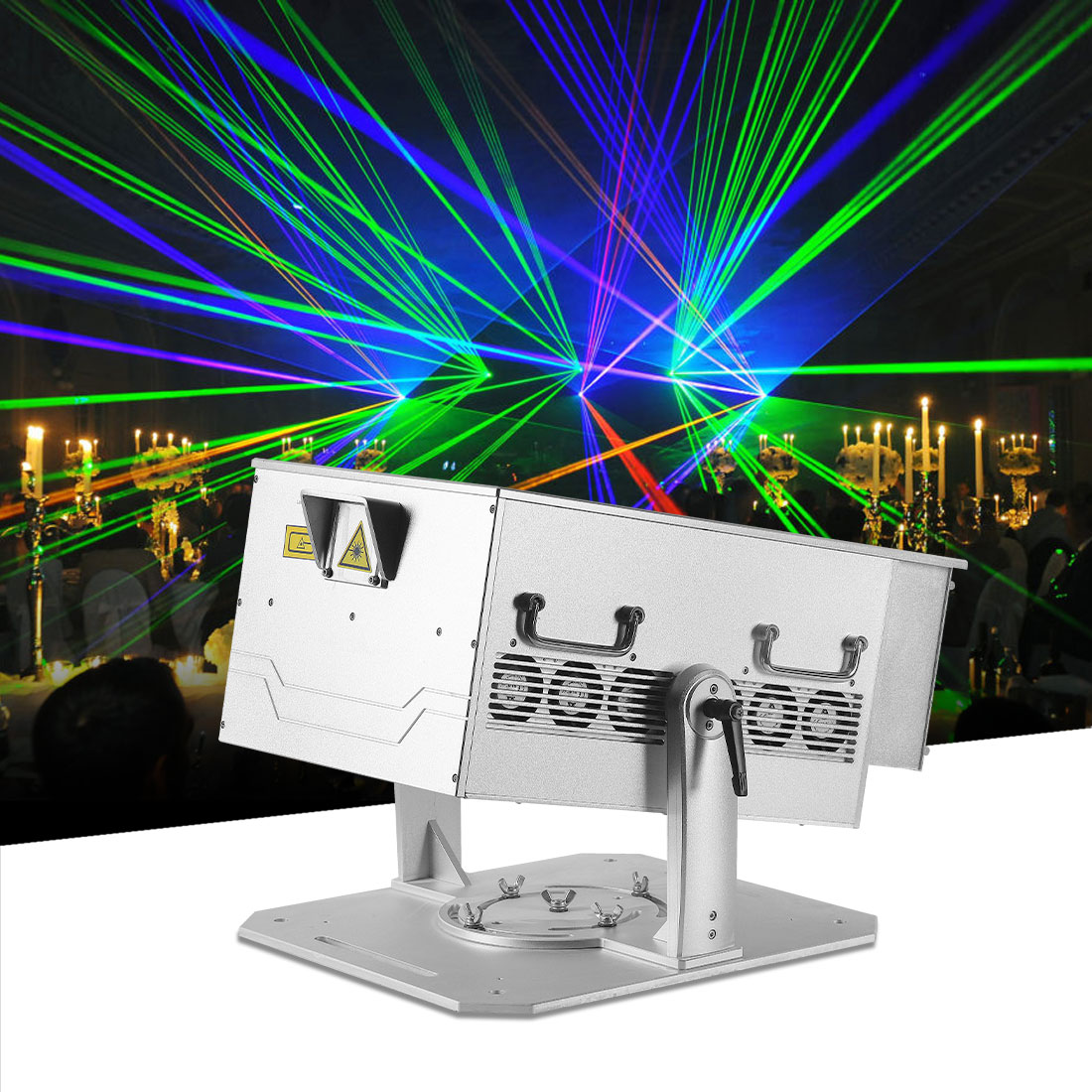 MOKA SFX MK-LSP20 20W Full-color Animated Laser Light With Flightcase Outdoor Waterproof