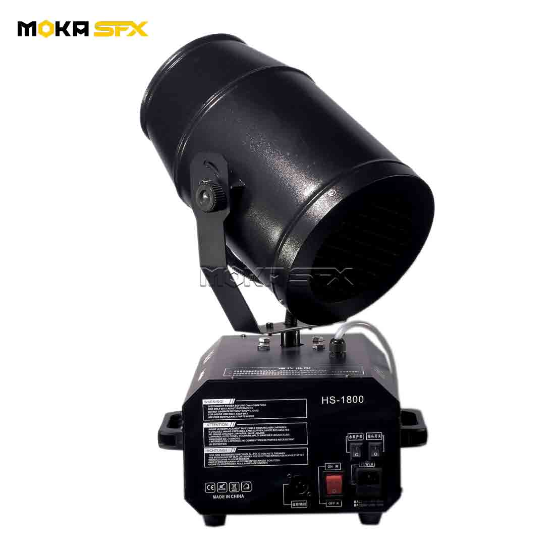 MOKA SFX MK-S06 1800W Swing 180 Degrees Snow Machine - MOKA SFX