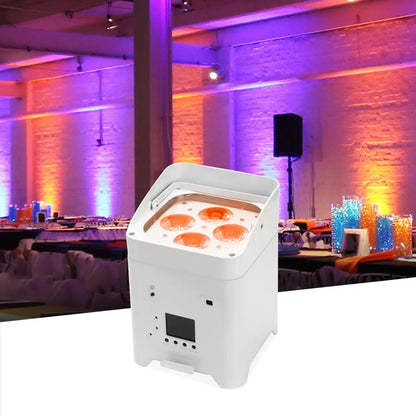 MOKA SFX P-01 4*18W LED Par Cans RGBWA+UV Wireless Rechargeable Power