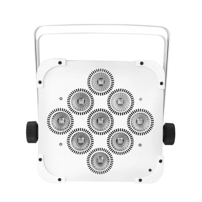 MOKA SFX P-03 Battery Wireless 9*18w RGBWA+UV 6 IN 1 White LED Par Cans