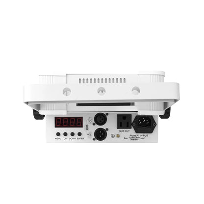 MOKA SFX P-03 Battery Wireless 9*18w RGBWA+UV 6 IN 1 White LED Par Cans