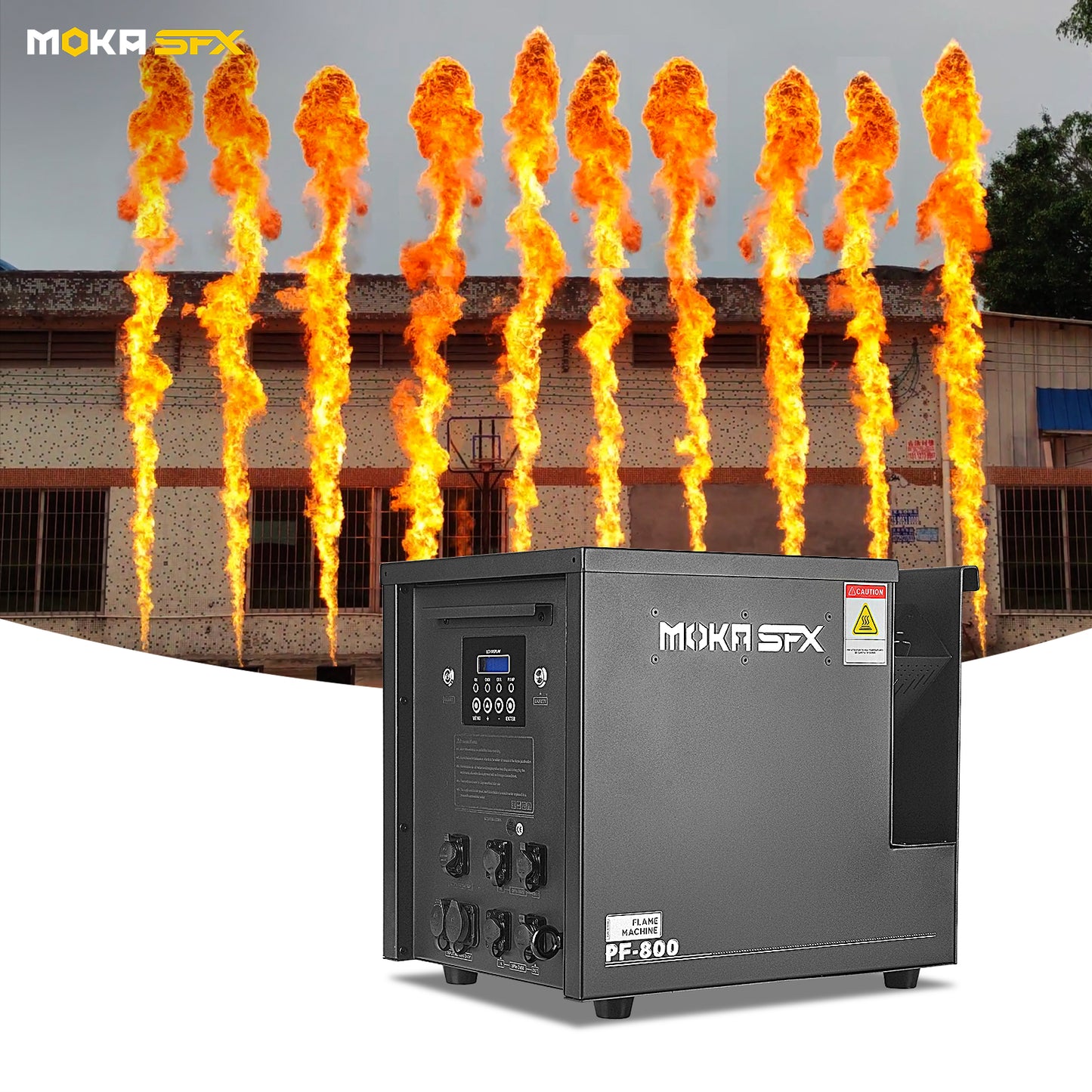 MOKA SFX PF-800 Rainproof high-altitude 10m flame thrower machine