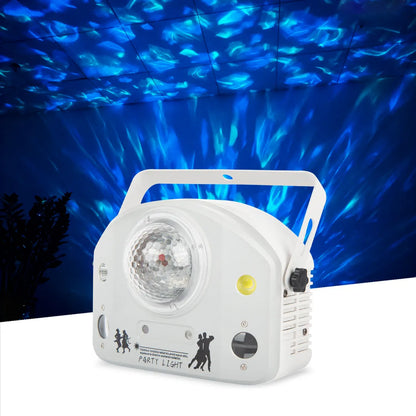 MOKA SFX Water Wave Light DJ Professional Laser Projector Stage Show Led Lighting Disco Pattern Light