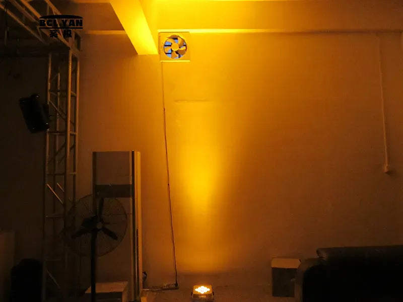 MOKA SFX P-03 Battery Wireless 9*18w RGBWA+UV 6 IN 1 White LED Par Cans