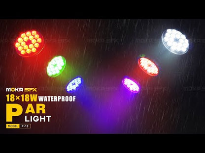 MOKA SFX P-13 18*18w 6 IN 1 RGBWA+UV Waterproof Par Light