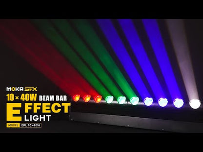 MOKA SFX 10×40w RGBW 4IN1 LED Beam Bar Moving Head Effect Light For DJ Bars Clubs Stage Event