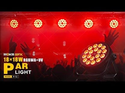 MOKA SFX P-12 RGBWA+UV / P-12A RGBA Ultra-Thin LED Par Light