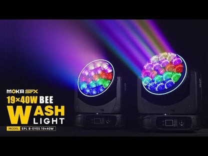 MOKA SFX 19x40W Bee Eyes Moving Head Light (Zoom)