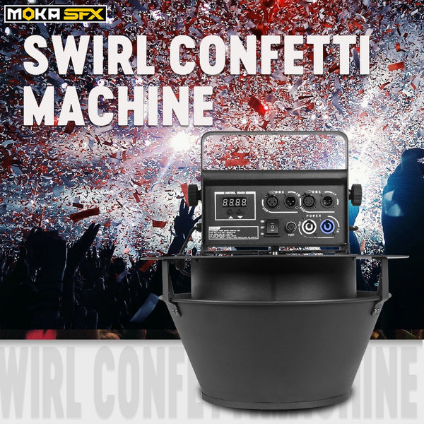 MOKA SFX MK-CN08 Dmx/máquina de confeti de remolino colgante con control remoto
