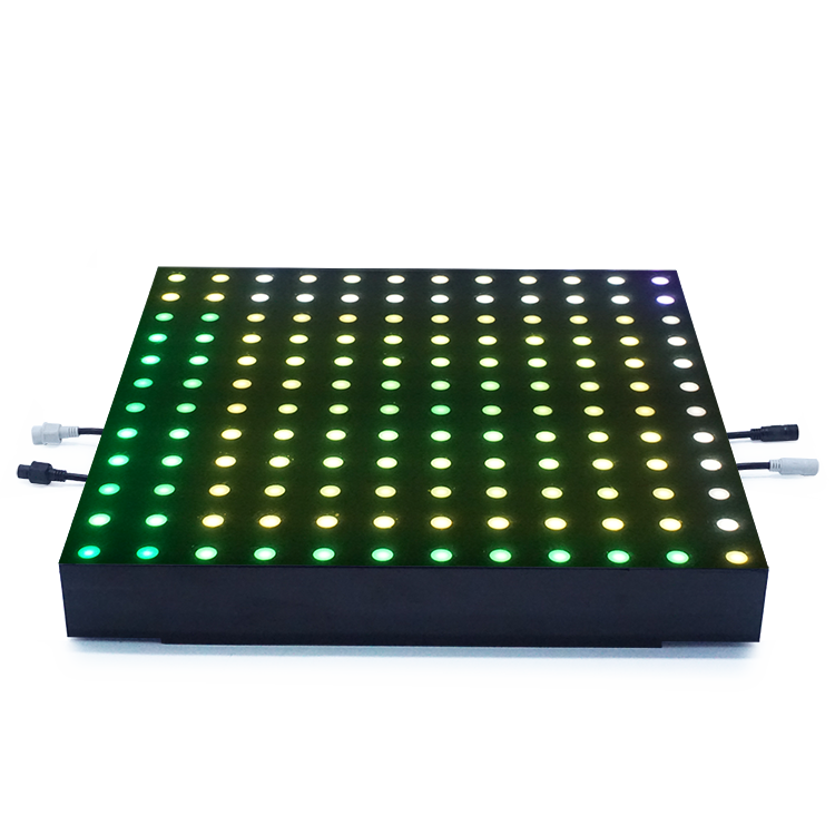 MOKA SFX MK-LD04C 144 (12*12) Azulejos de piso de baile LED interactivos de inducción digital de píxeles