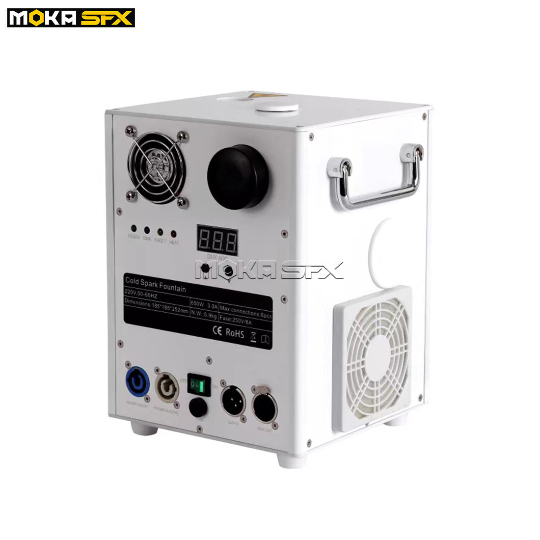 MOKA SFX MK-E15A White MINI 650W Cold Spark Machine