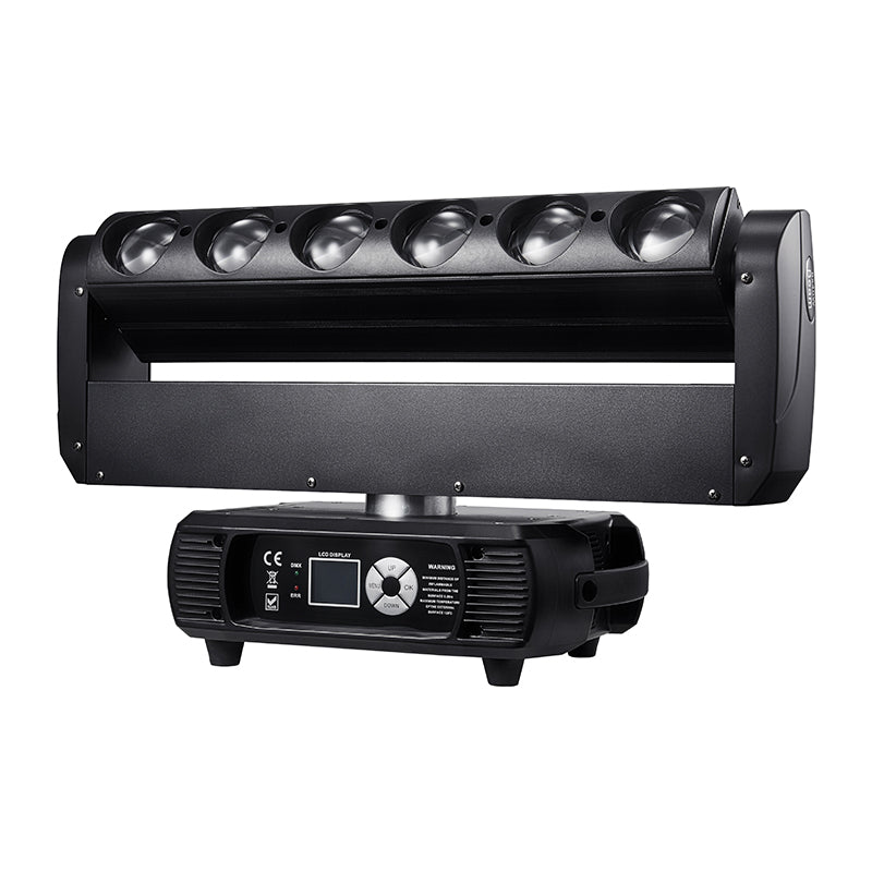 6x40W RGBW Infinite Rotating Moving Head Beam Light