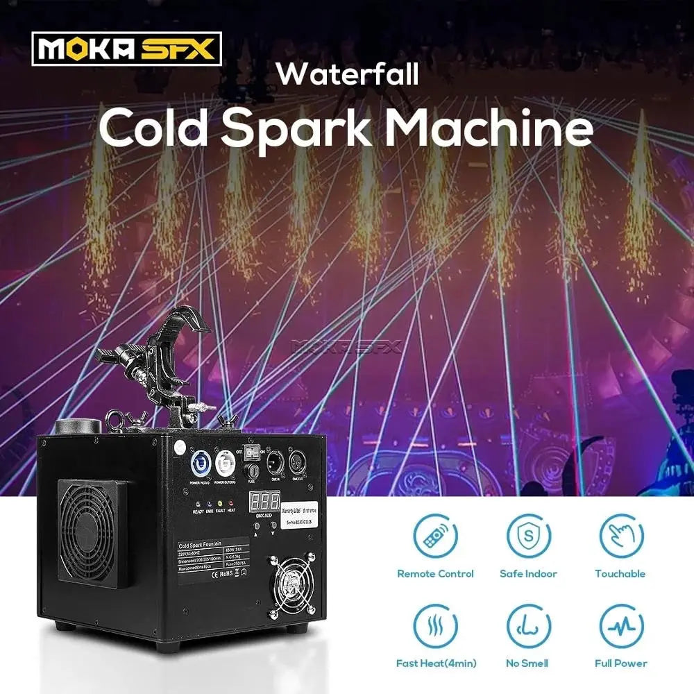 MOKA SFX MK-E12 Wireless Remote Control Cold Spark Hanging Fountain Machine MOKA SFX