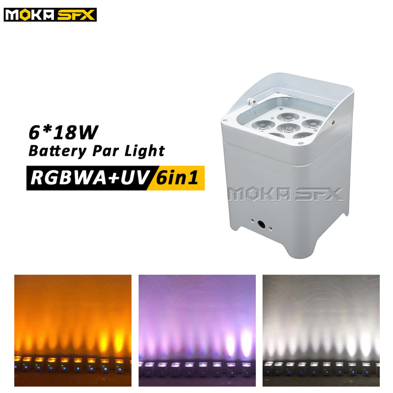 MOKA SFX P-02 6*18W RGBWA+UV Battery Led Par Light